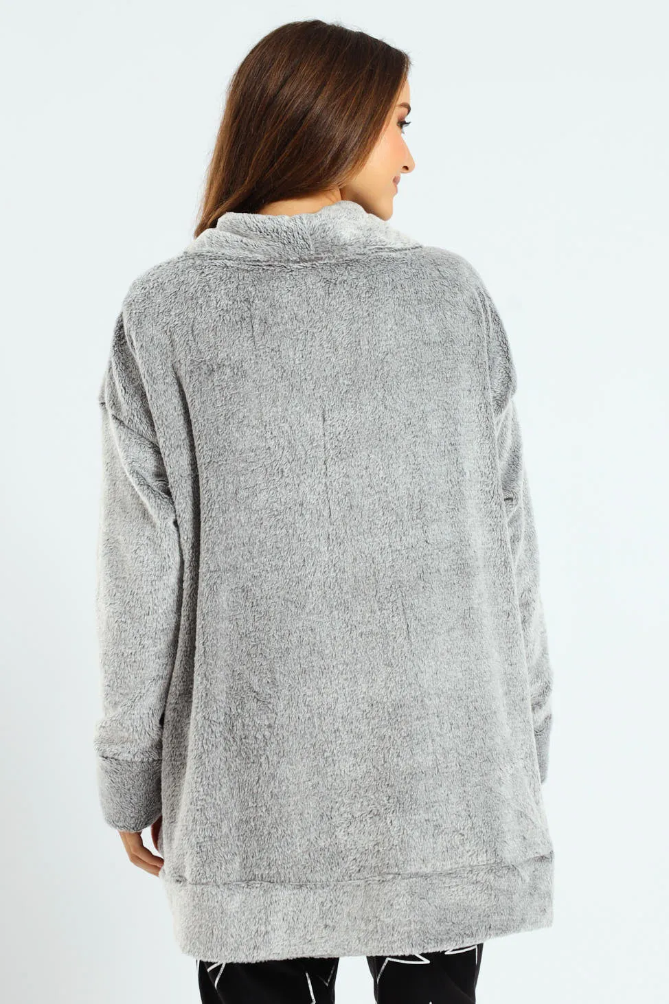 Fluffy Cardigan Gown - Grey sold by Edgars product image thumbnail 4