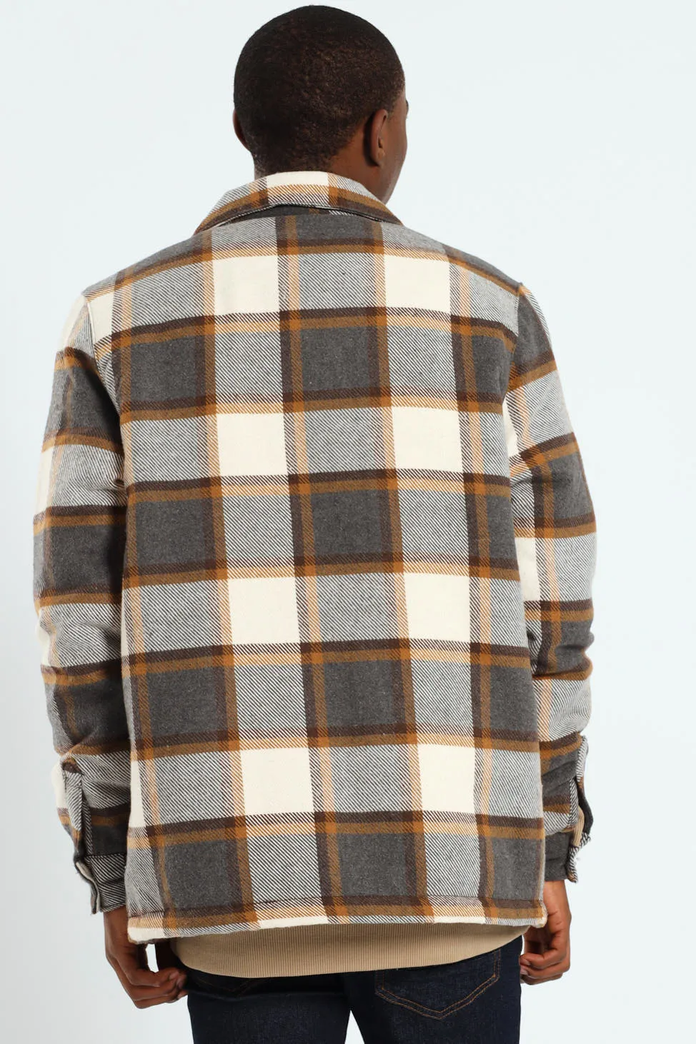 Check Flannel Shacket - Chocolate sold by Edgars product image thumbnail 4