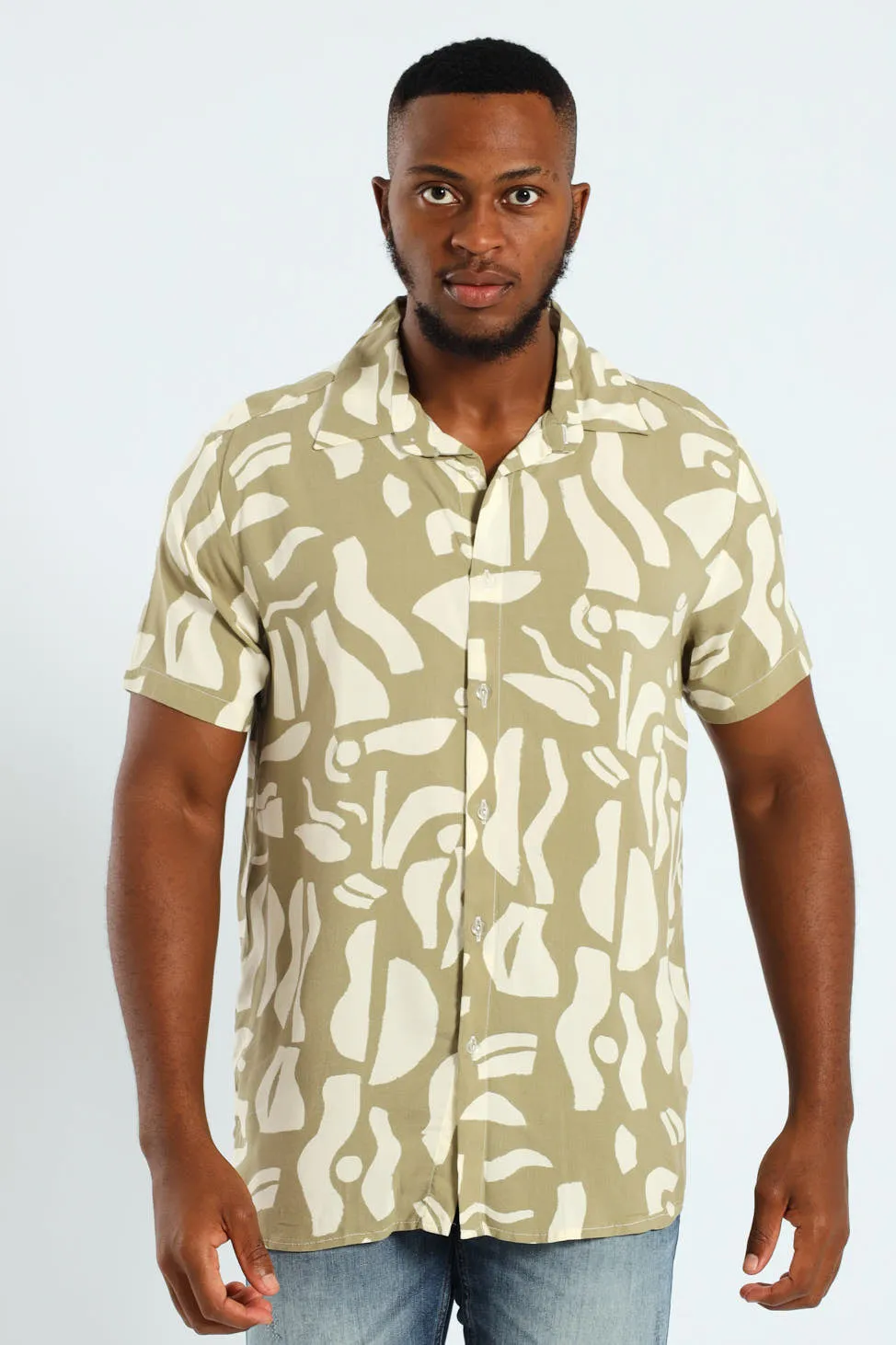 Printed Shirt - Olive sold by Edgars