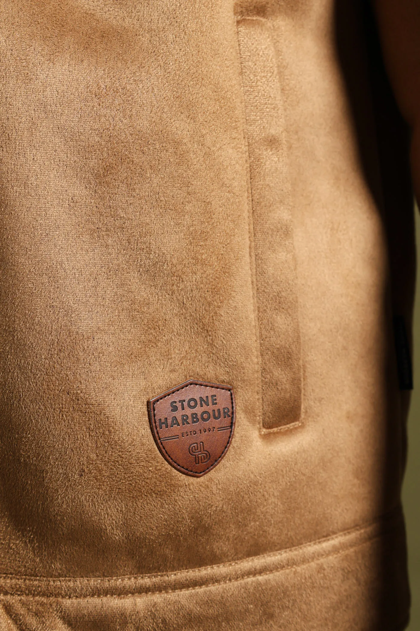 Shearling Sherpa Zip Through Jacket - Camel sold by Edgars product image thumbnail 3