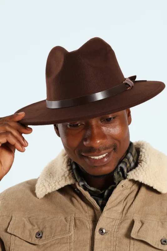 Felt Hat - Dark Brown sold by Edgars 