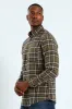 Plaid Shirt - Fatigue/Navy sold by Edgars