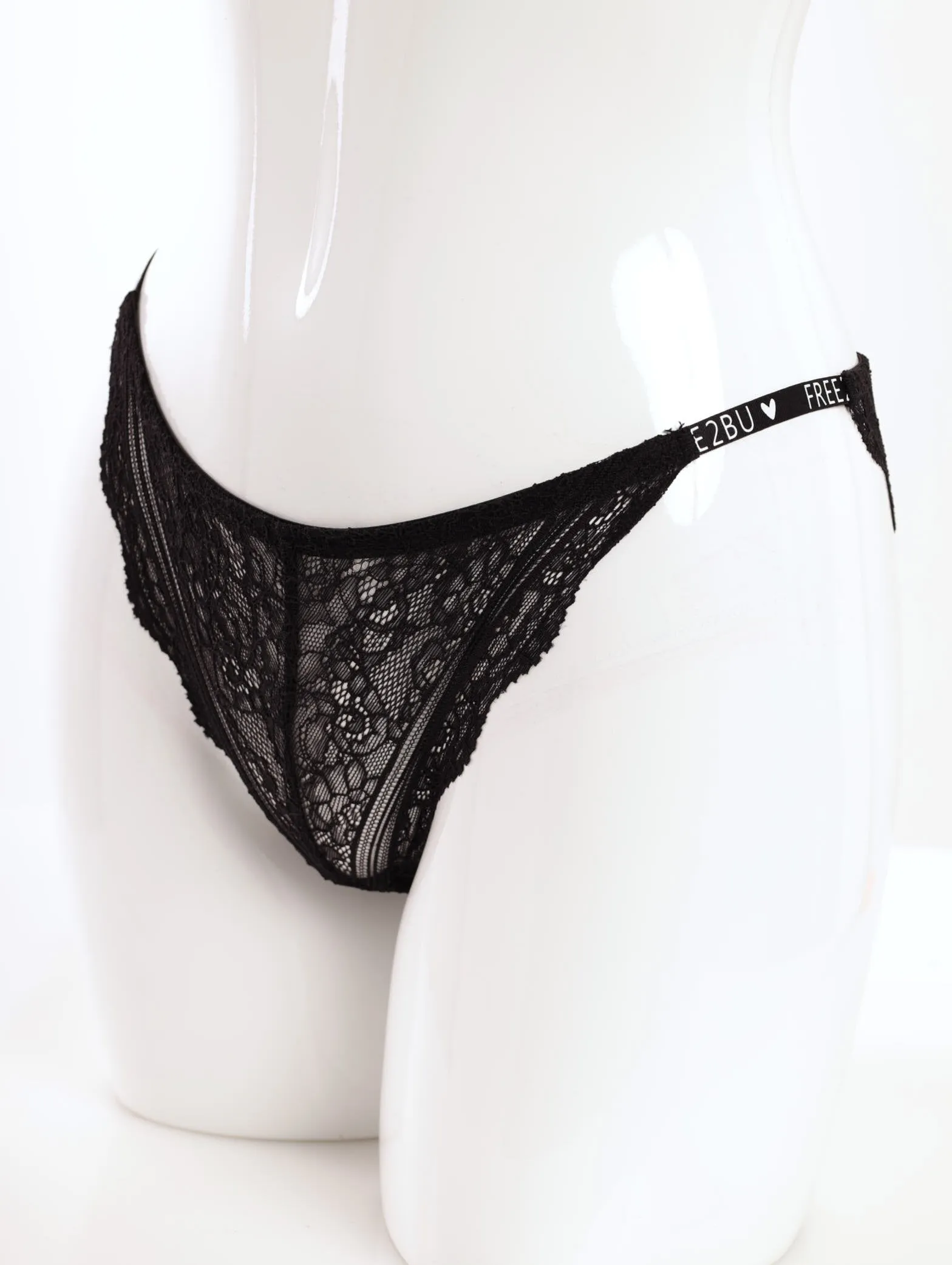 Ladies Branded Elastic Panty - Black/White sold by Edgars