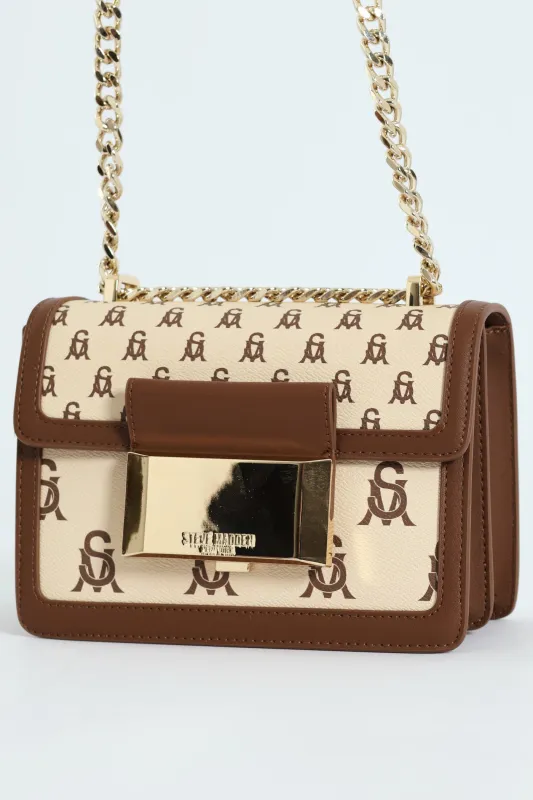 Bportia Shoulder Bag - Beige sold by Edgars 