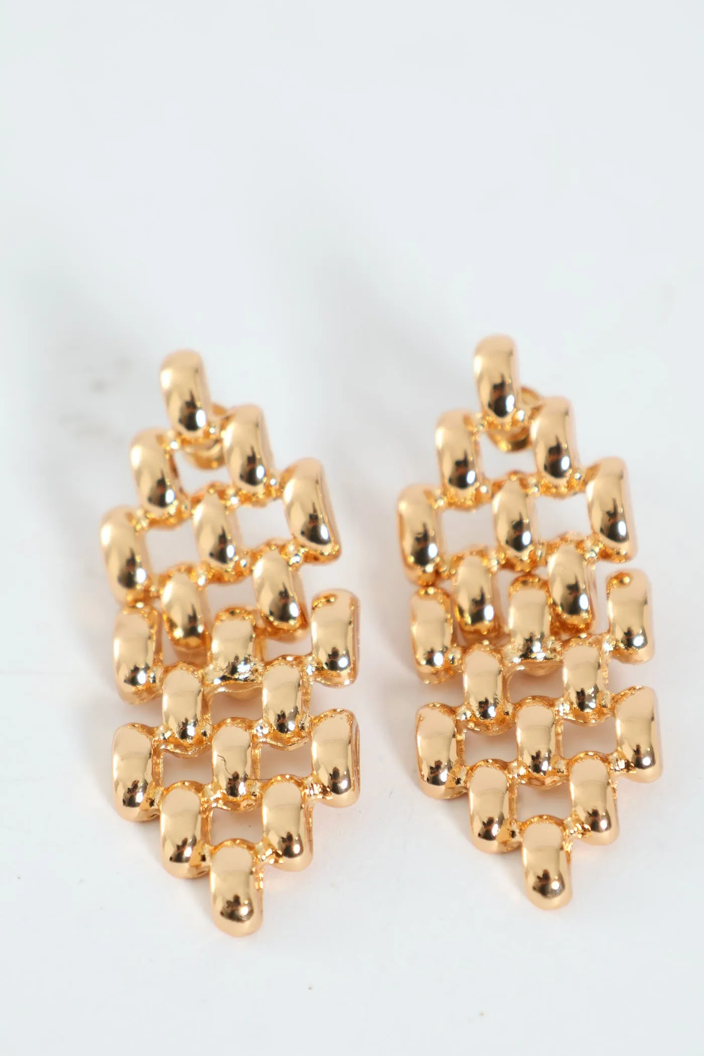 Link Statement Earring - Gold sold by Edgars