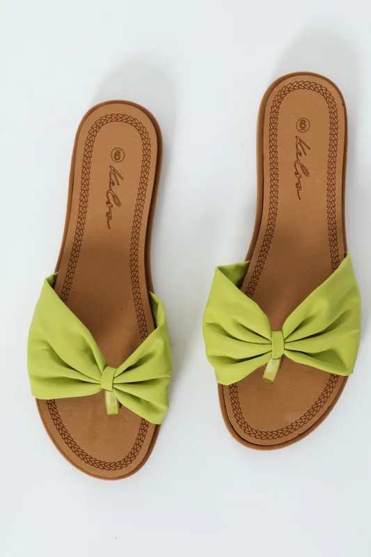 Thong Sandal On Comfort Outsole - Green sold by Edgars