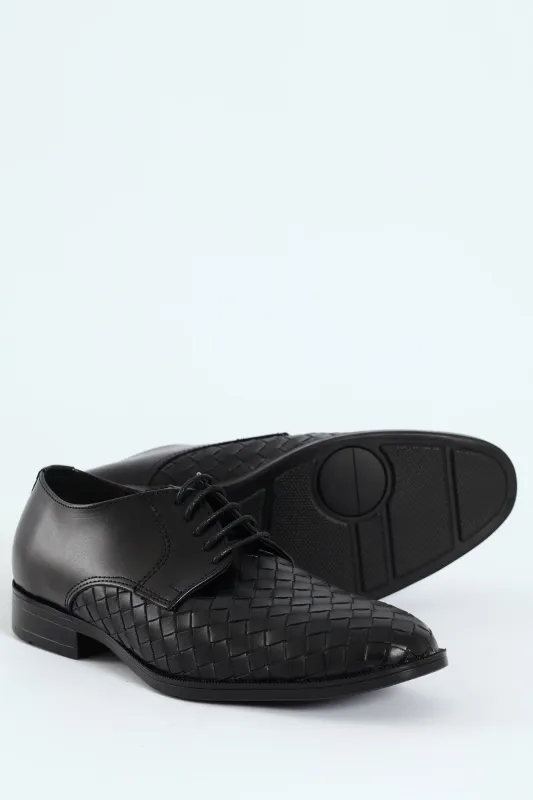 Weave Upper Lace Up Formal Shoe - Black sold by Edgars