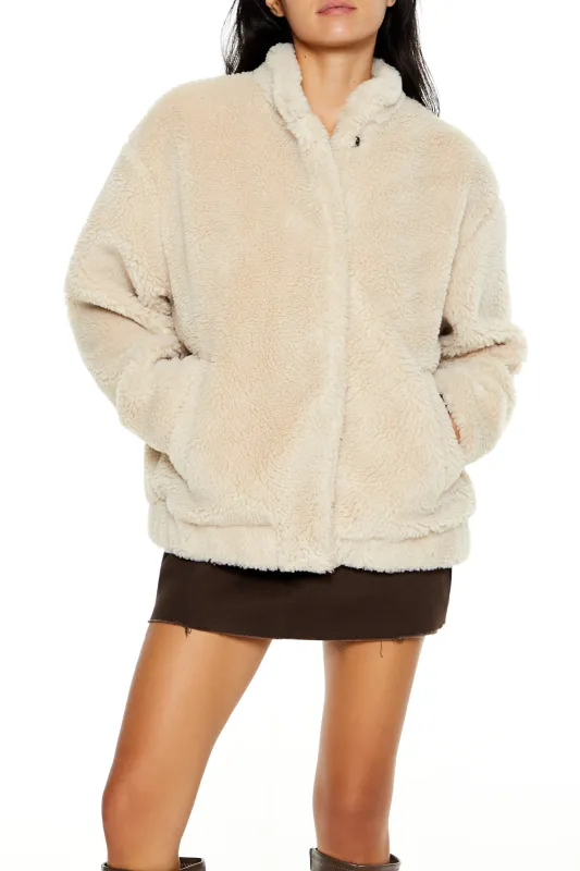 Oversized Bomber Jacket - Sand sold by Edgars 