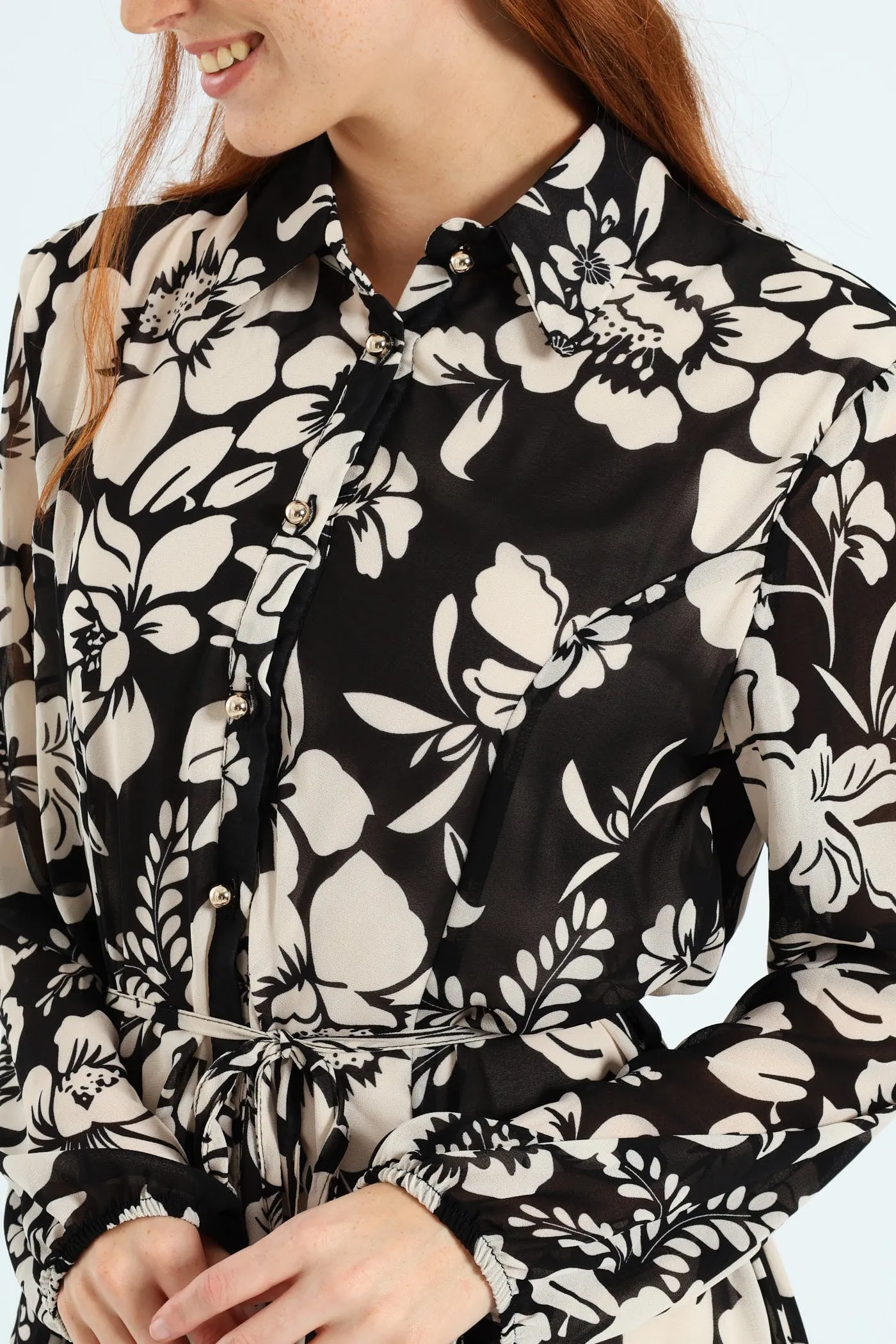 Button Through Godet Tea Dress sold by Edgars product image thumbnail 2