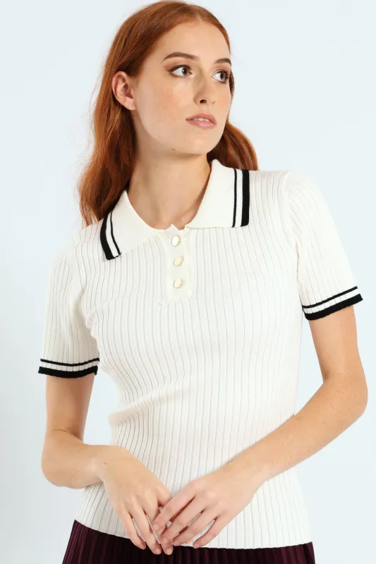 Double Tipped Golfer Tee - White/Black sold by Edgars