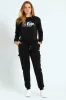 Girls Fleece Cargo Joggers - Black sold by Edgars