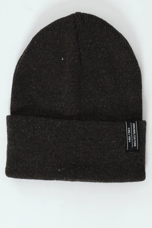 Original Culture Beanie - Charcoal sold by Edgars