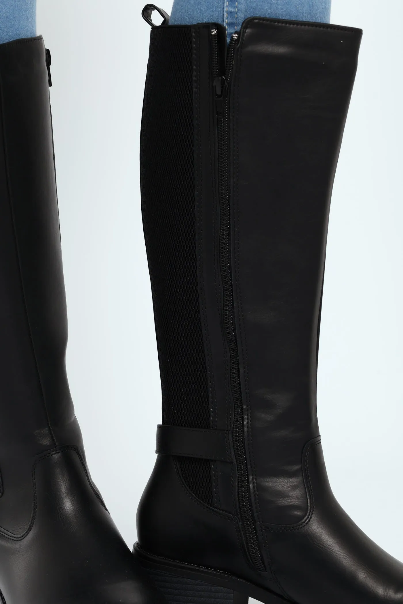 August Long Rider Ankle Buckle Boot - Black sold by Edgars product image thumbnail 5