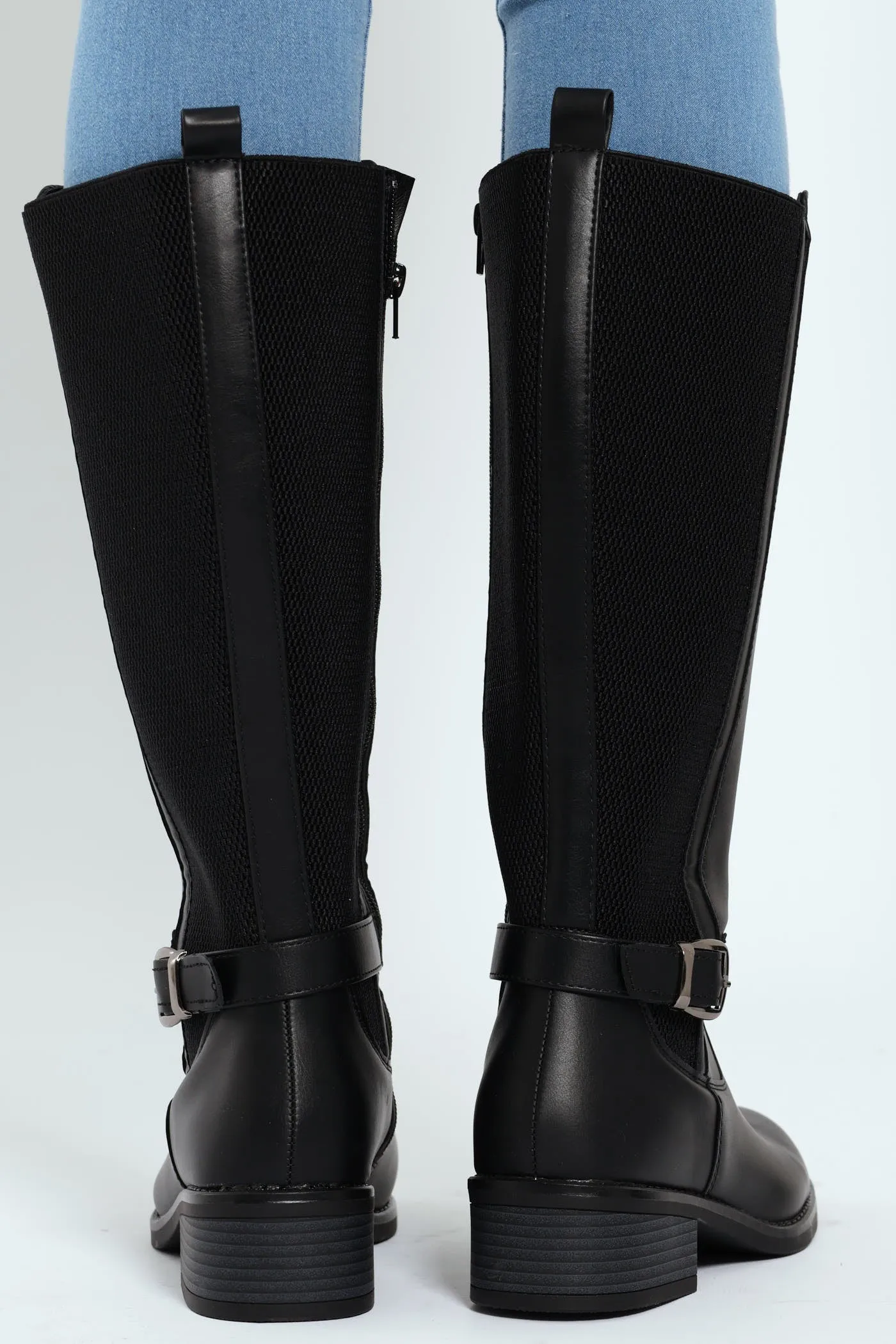 August Long Rider Ankle Buckle Boot - Black sold by Edgars product image thumbnail 2