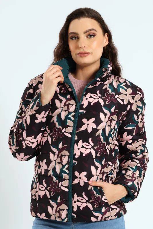 Reversible Puffer Jacket - Multi sold by Edgars 