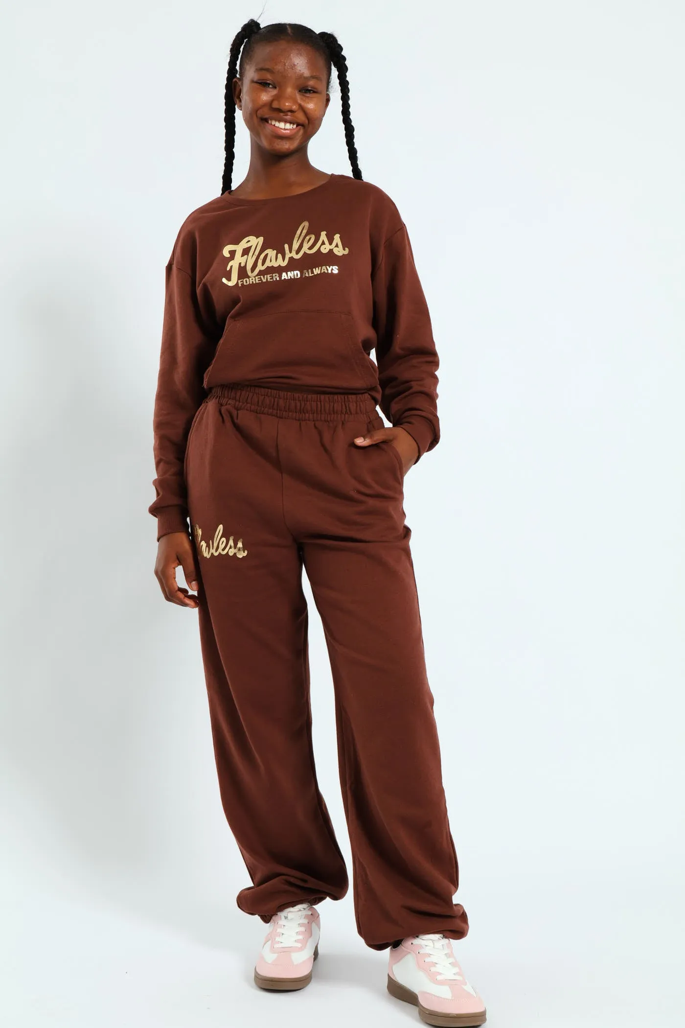 Girls Flawless Fleece Jogger - Brown sold by Edgars product image thumbnail 4