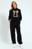Girls Bow Iconic Fleece Top - Black sold by Edgars