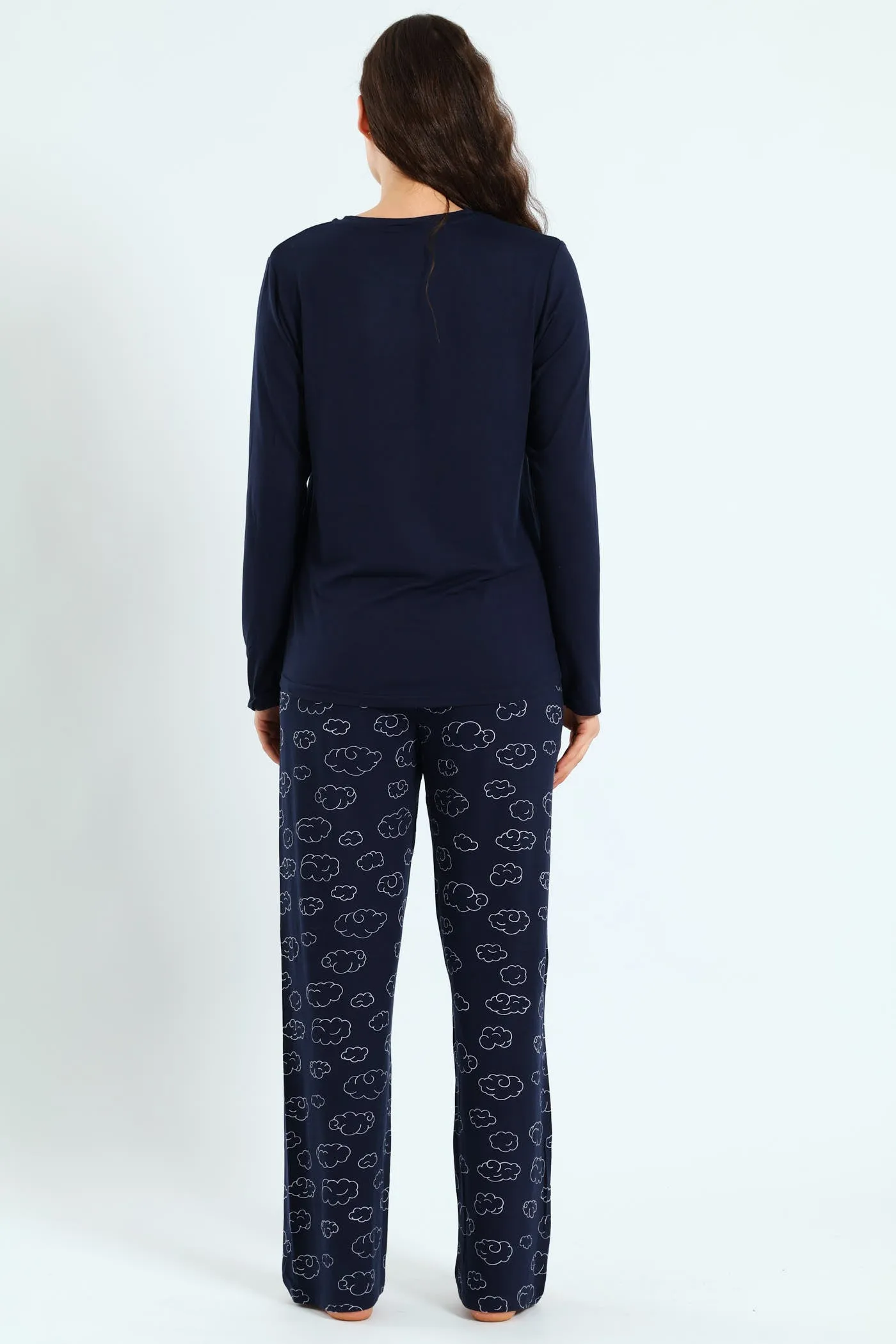 Soft Touch Long Sleeve Top & Pant Set - Navy sold by Edgars product image thumbnail 5