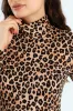 Leopard Basic Poloneck - Black/Brown sold by Edgars