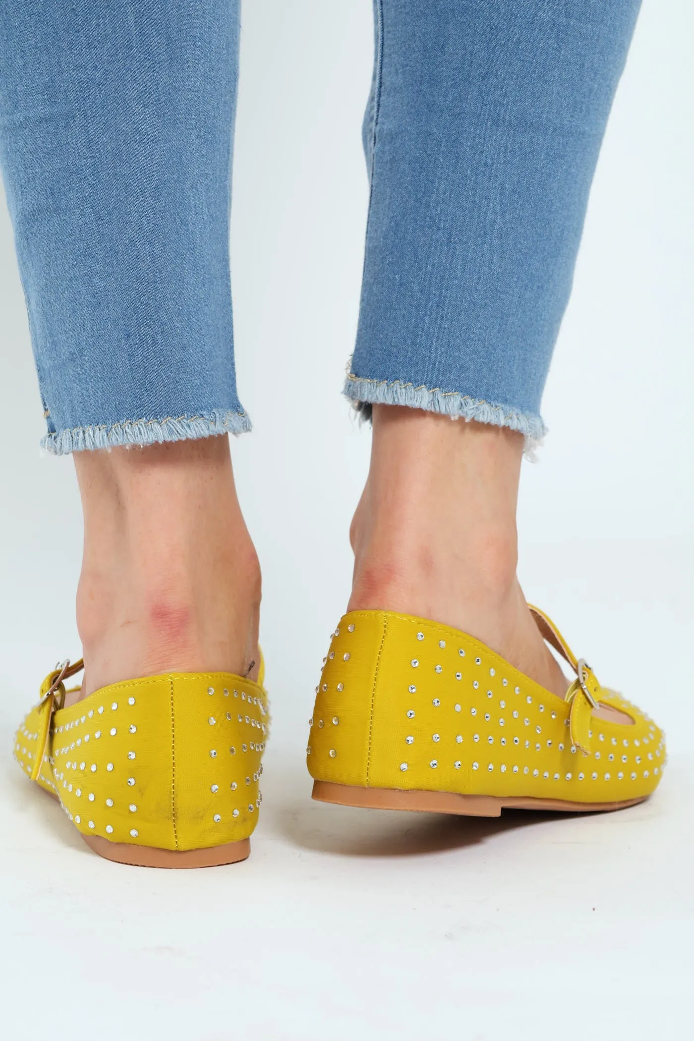 Pointy Diamante Strap Pump - Chartreuse sold by Edgars product image thumbnail 3