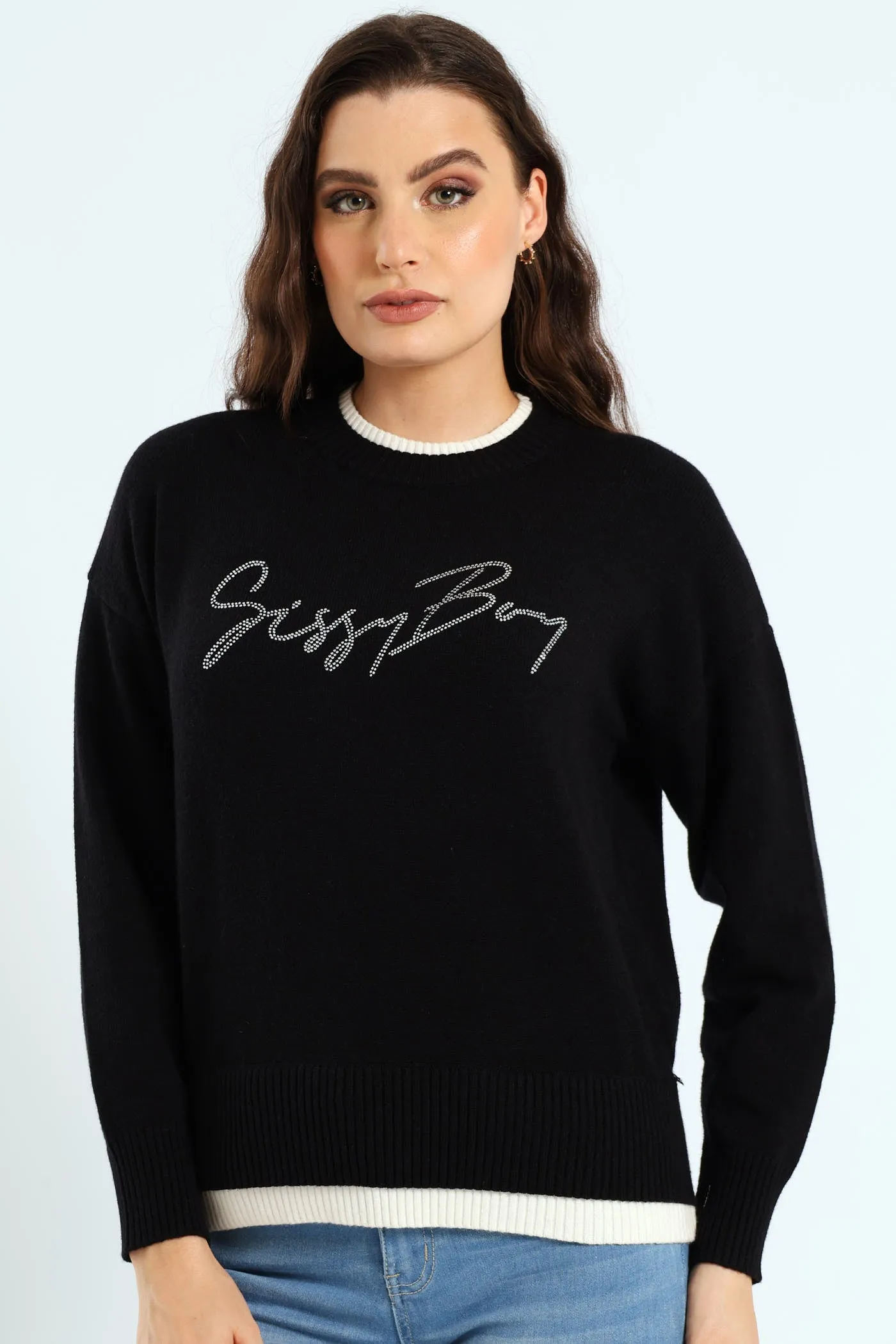 Basic Knit Sweater - Black sold by Edgars