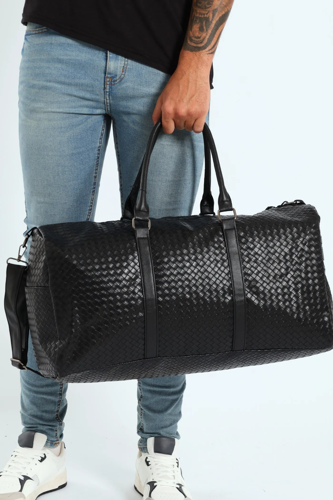 Woven Duffel Bag - Black sold by Edgars