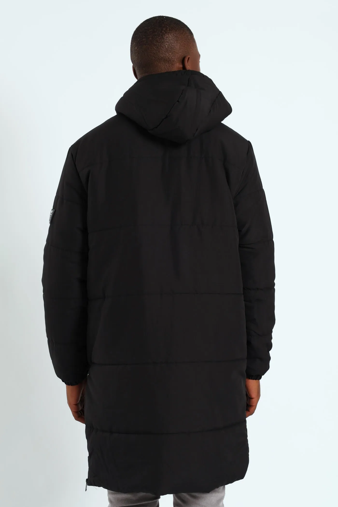 Longline Puffer Parka Jacket - Black sold by Edgars product image thumbnail 3