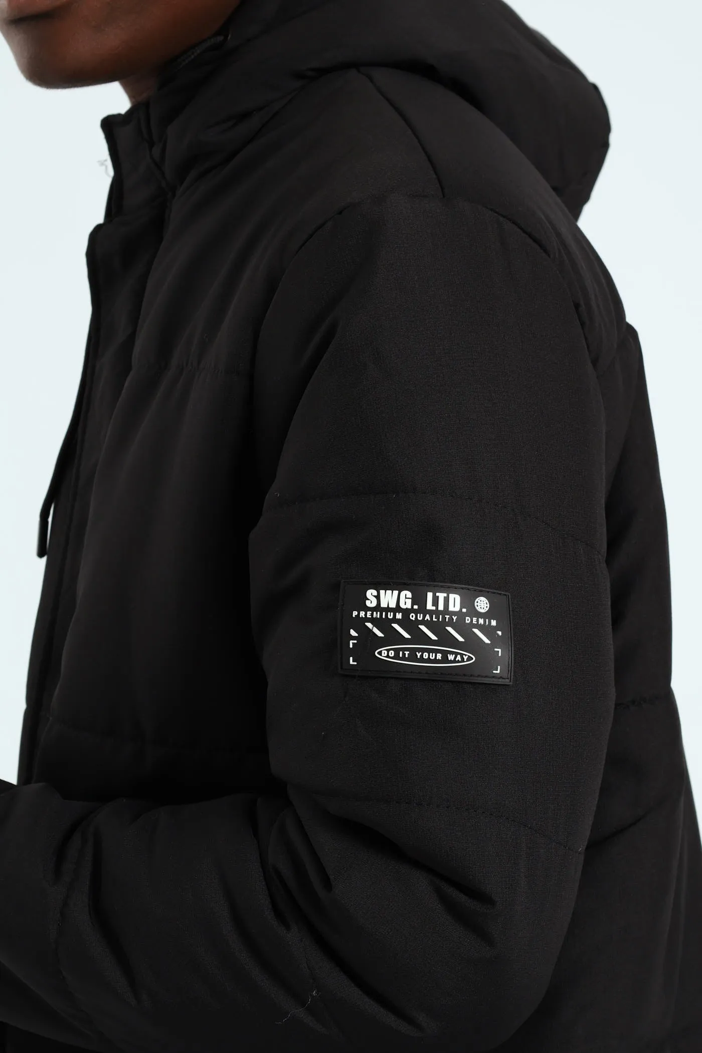 Longline Puffer Parka Jacket - Black sold by Edgars product image thumbnail 5