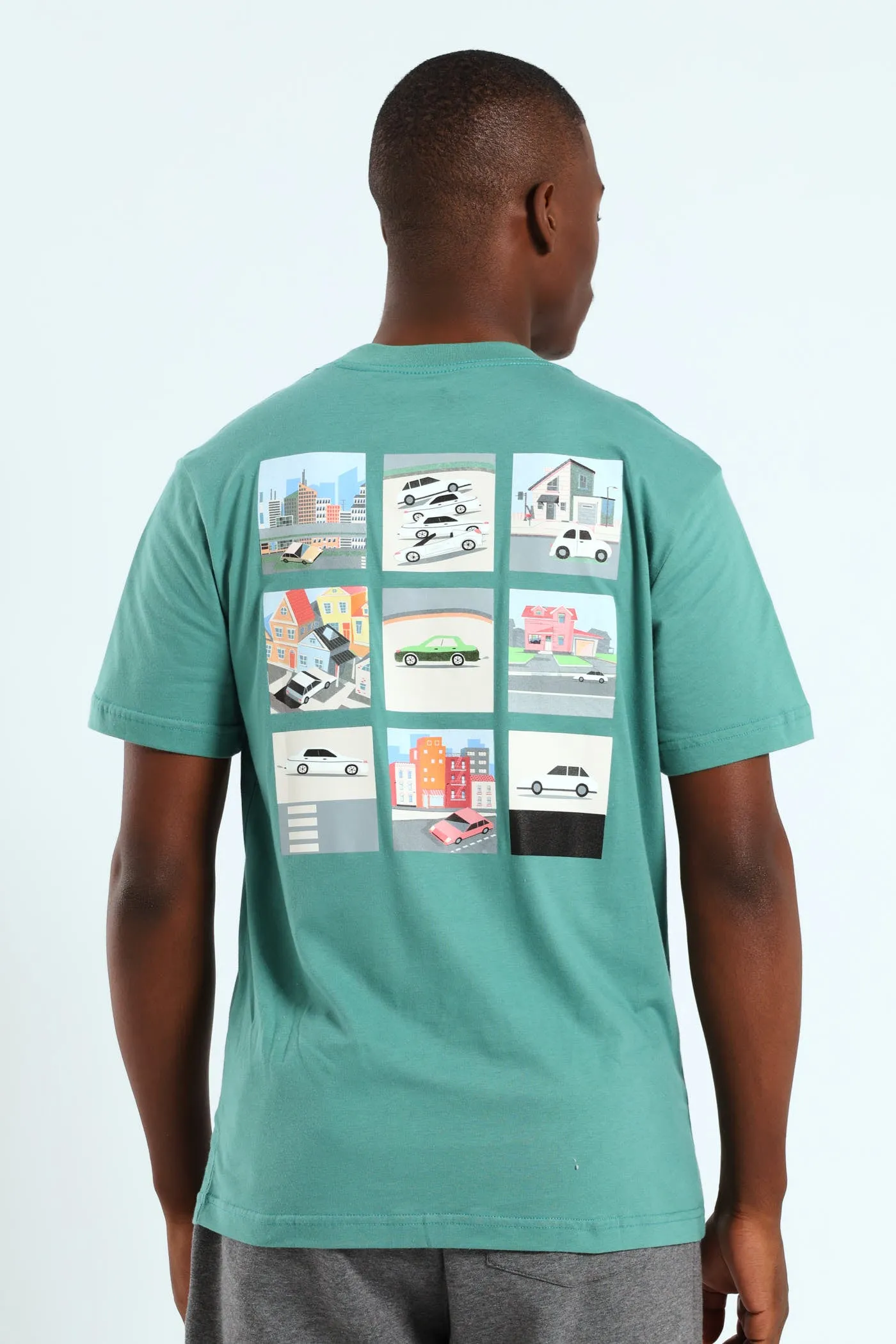Block Car Front & Back Printed Tee - Teal sold by Edgars product image thumbnail 2