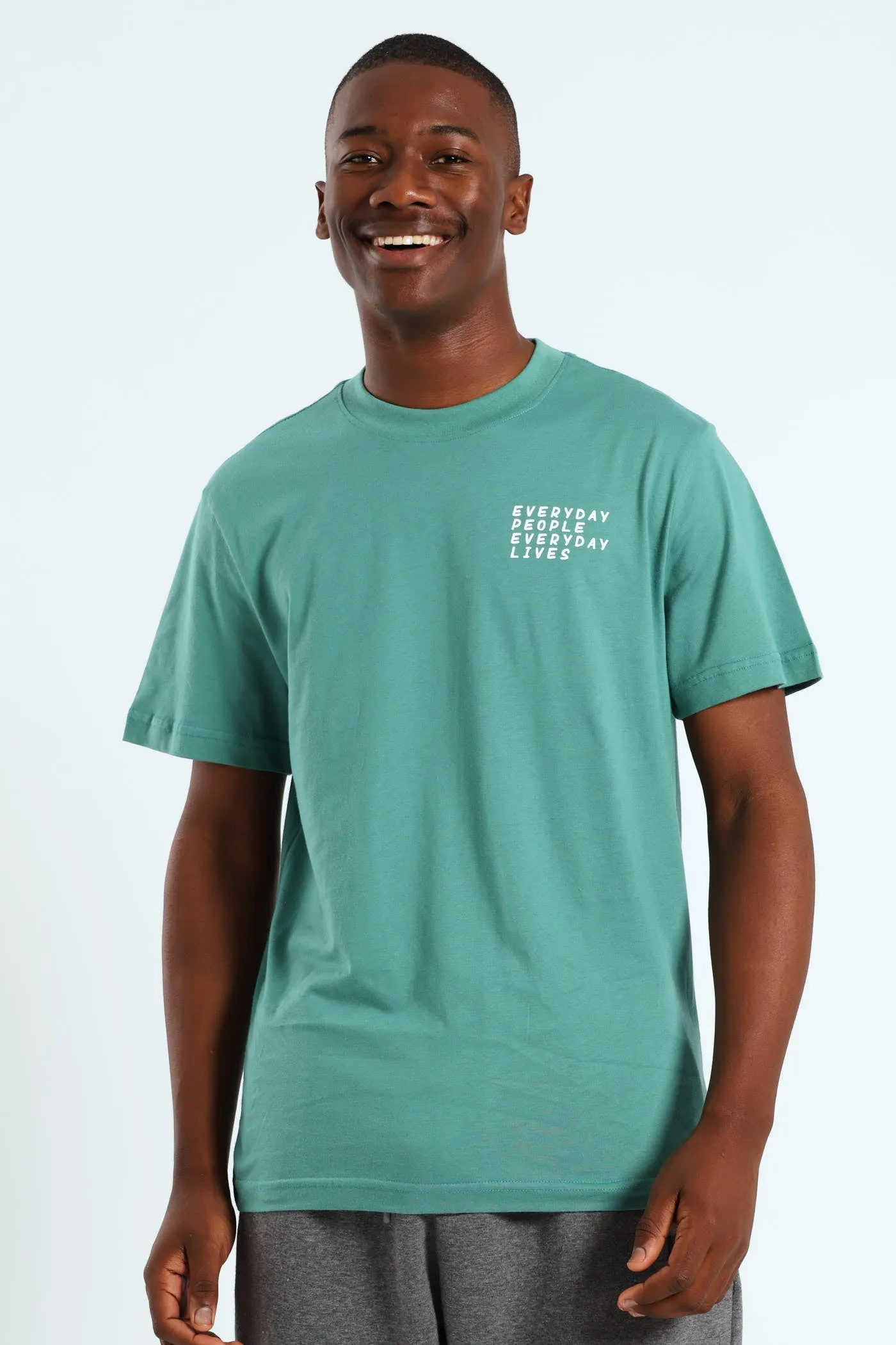 Block Car Front & Back Printed Tee - Teal sold by Edgars