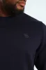 Plain Crew Fleece Sweat Top - Navy sold by Edgars