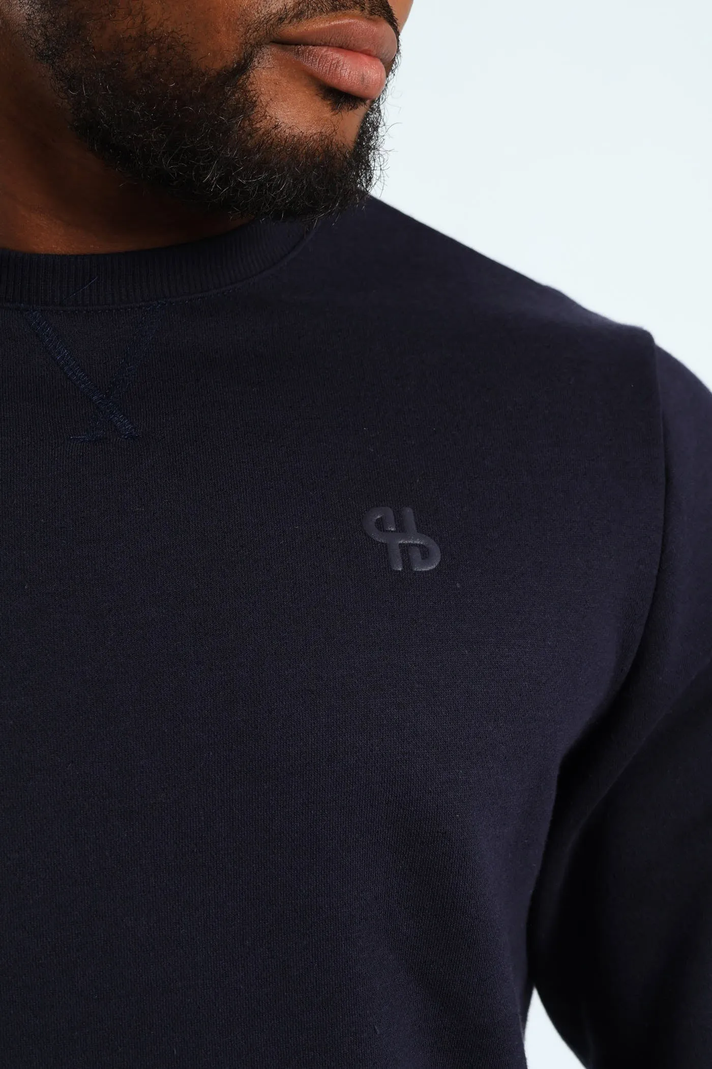 Plain Crew Fleece Sweat Top - Navy sold by Edgars product image thumbnail 5