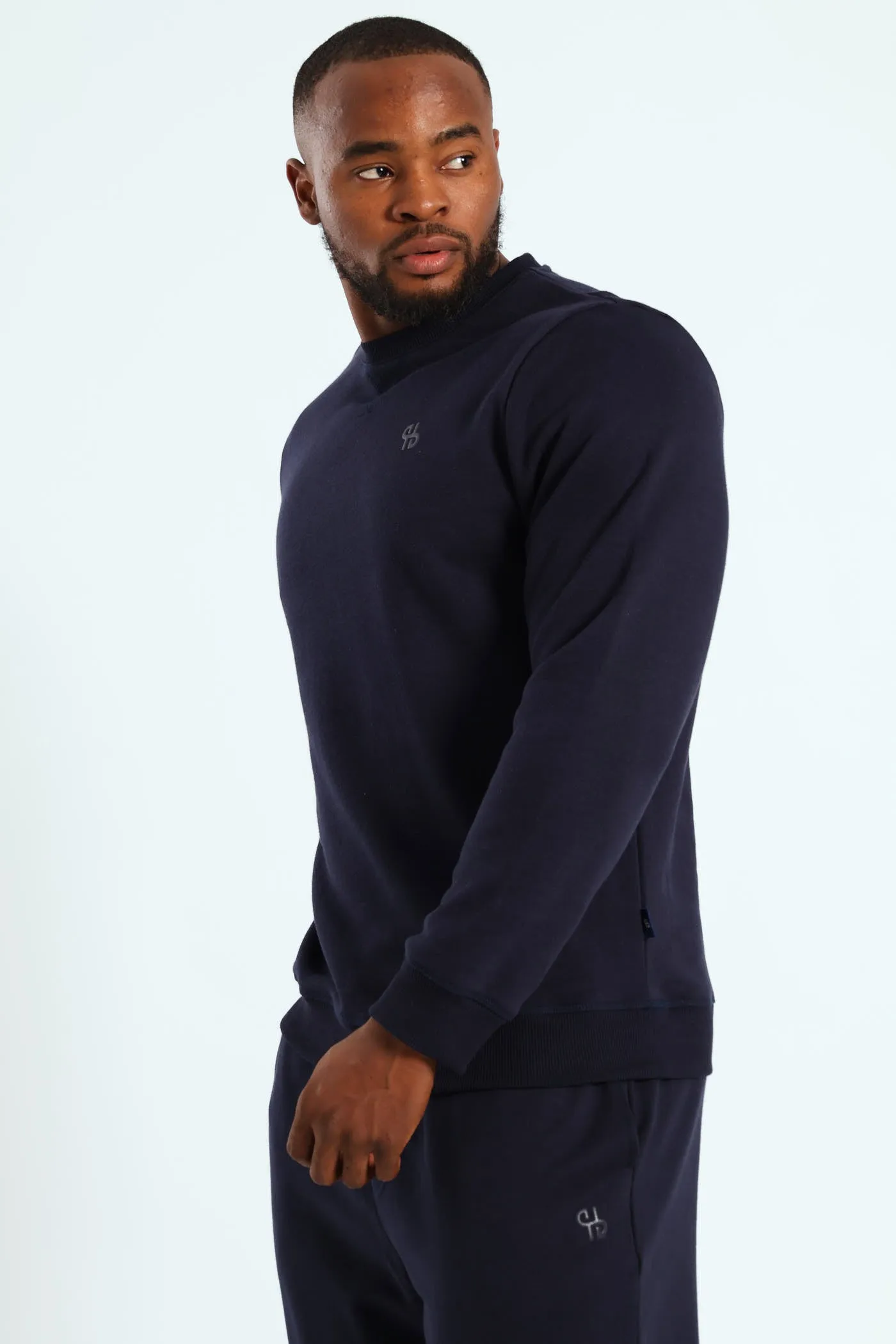 Plain Crew Fleece Sweat Top - Navy sold by Edgars product image thumbnail 3