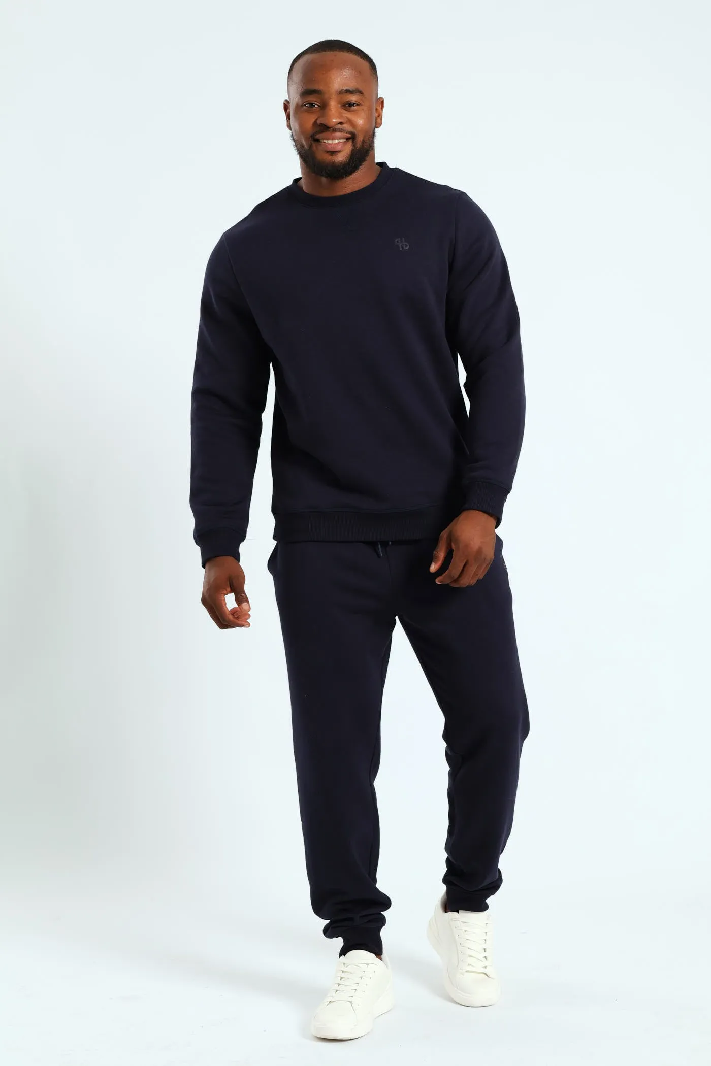 Plain Crew Fleece Sweat Top - Navy sold by Edgars product image thumbnail 2
