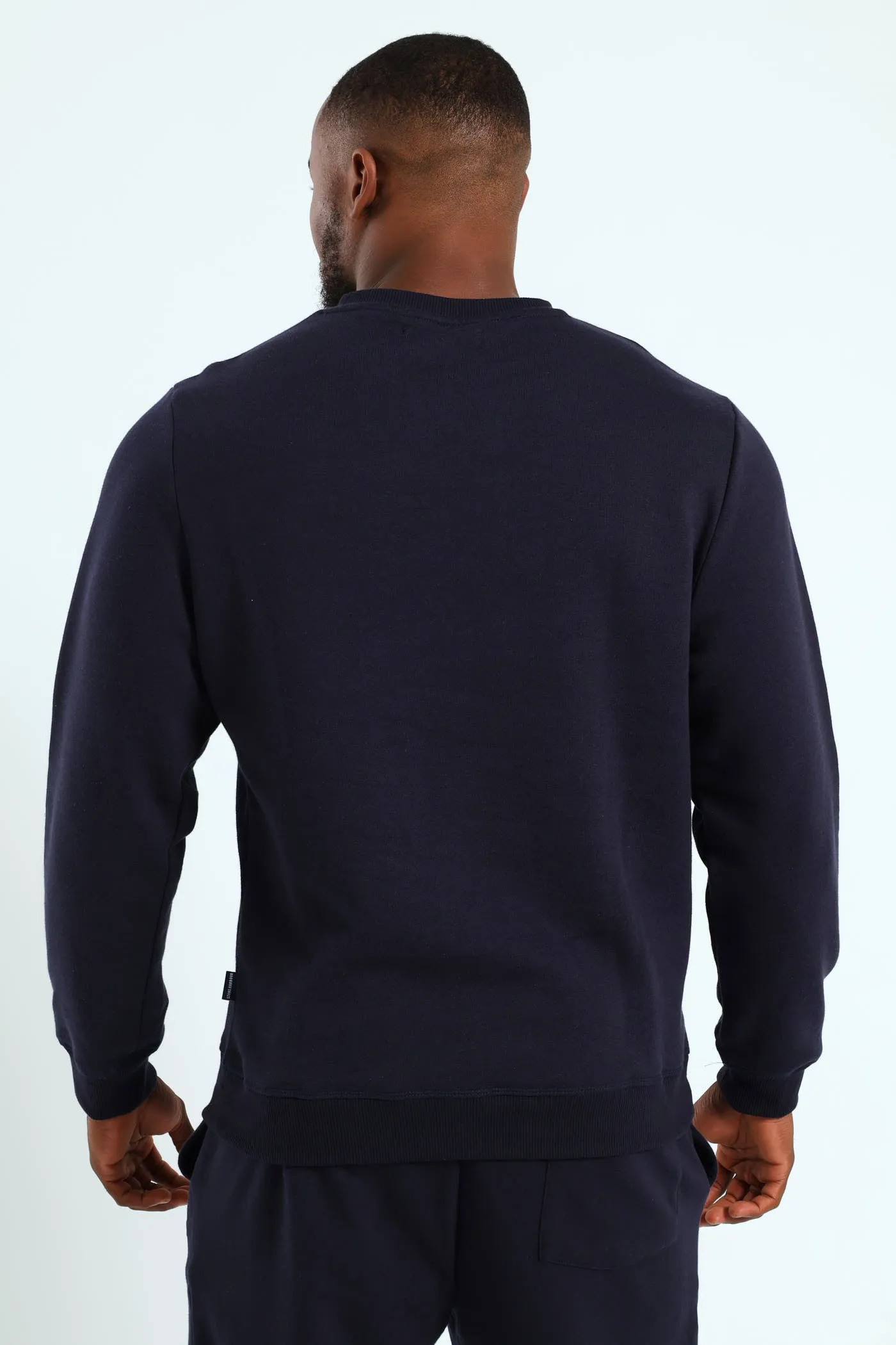Plain Crew Fleece Sweat Top - Navy sold by Edgars product image thumbnail 4