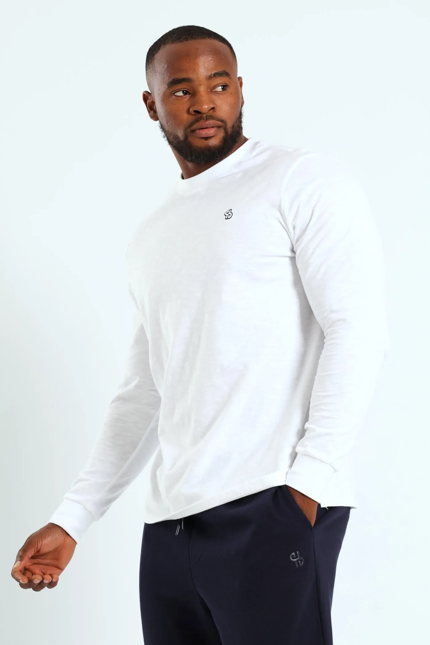 Long Sleeve Slub Tee - White sold by Edgars product image thumbnail 2