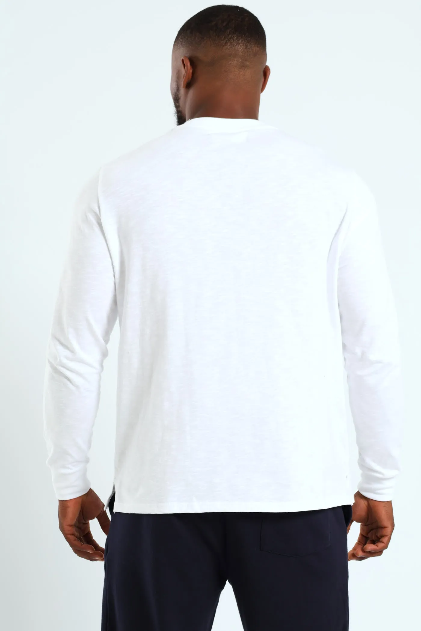 Long Sleeve Slub Tee - White sold by Edgars product image thumbnail 3
