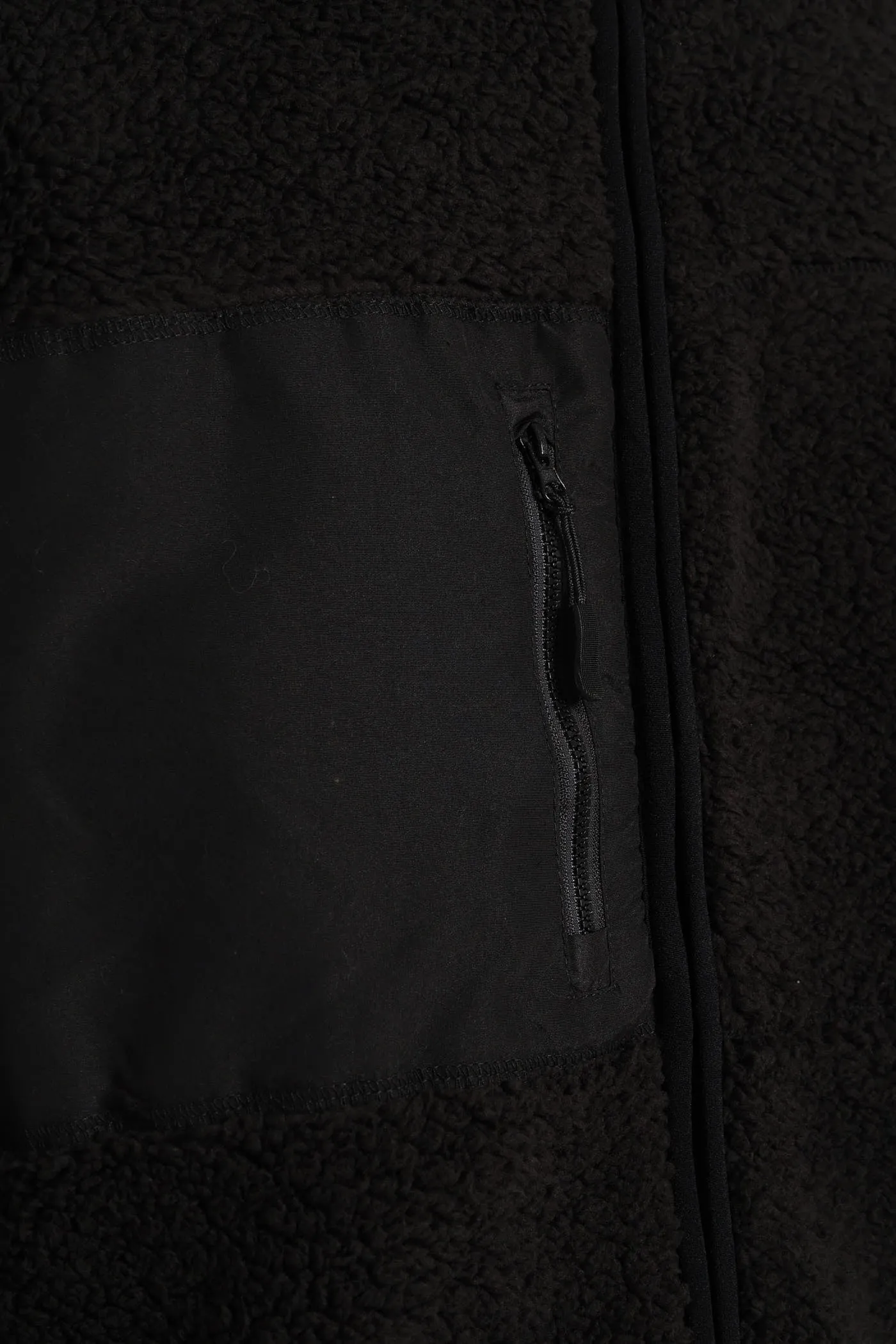 Borg Nylon Zip Through Jacket - Black sold by Edgars product image thumbnail 5