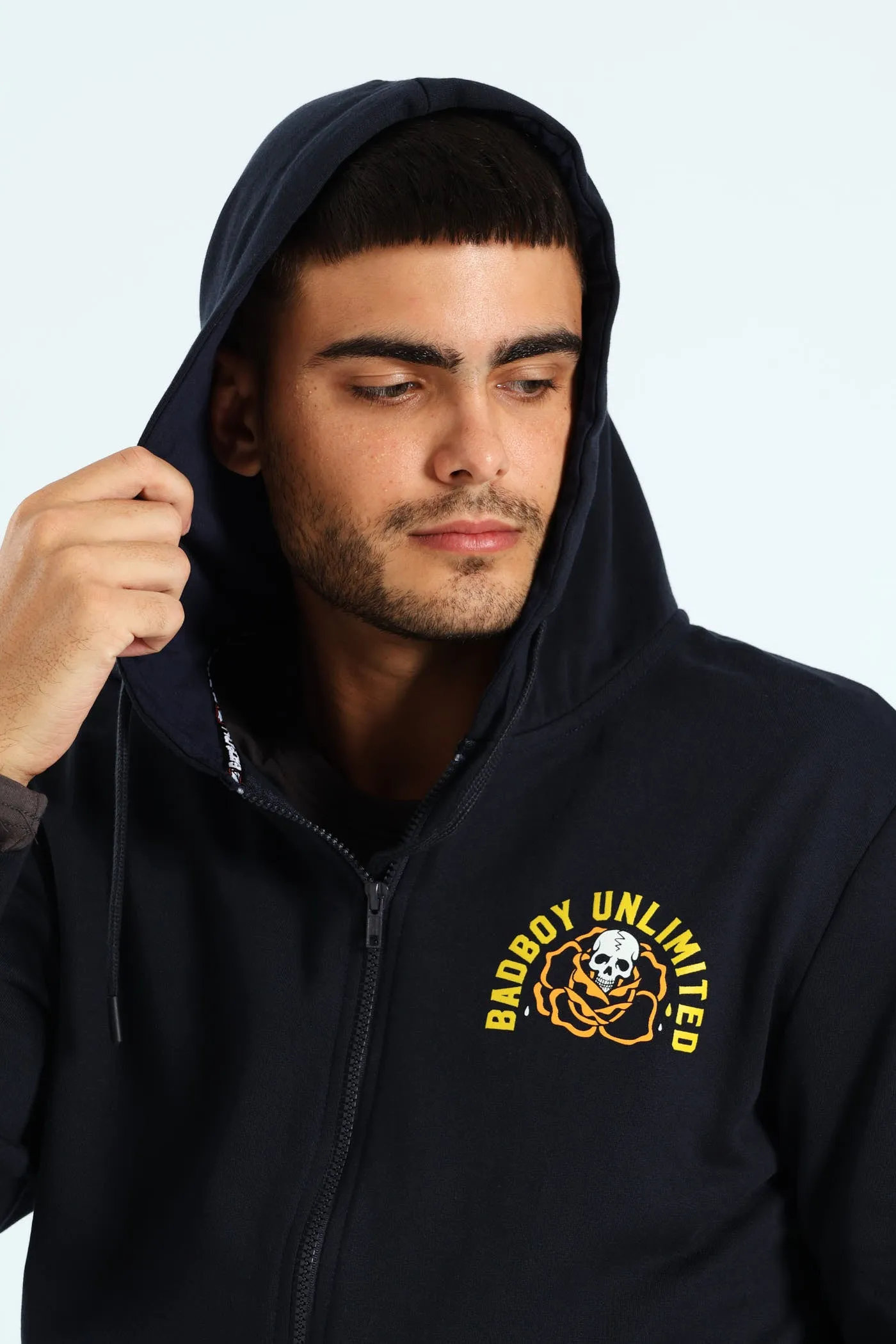 Skull Rose Zip Hoody - Navy sold by Edgars product image thumbnail 4