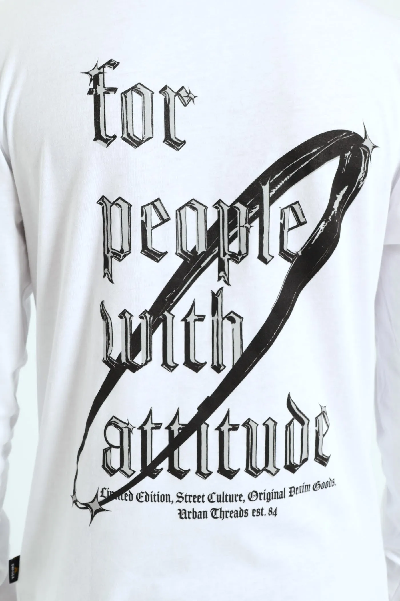 Long Sleeve Placement Print Tee - White sold by Edgars product image thumbnail 5