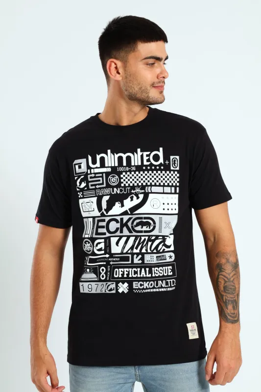 Unlimited Stacked Tee - Black sold by Edgars