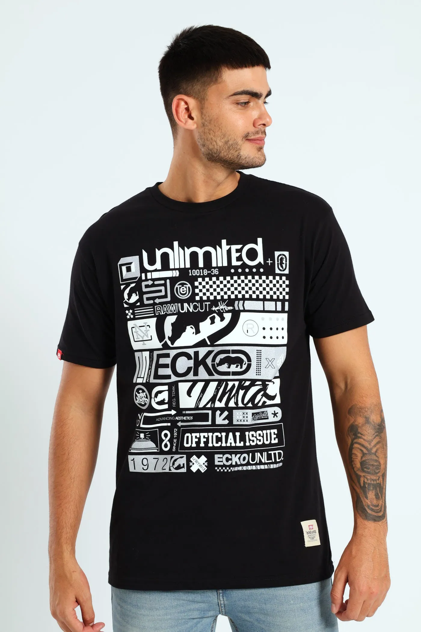 Unlimited Stacked Tee - Black sold by Edgars