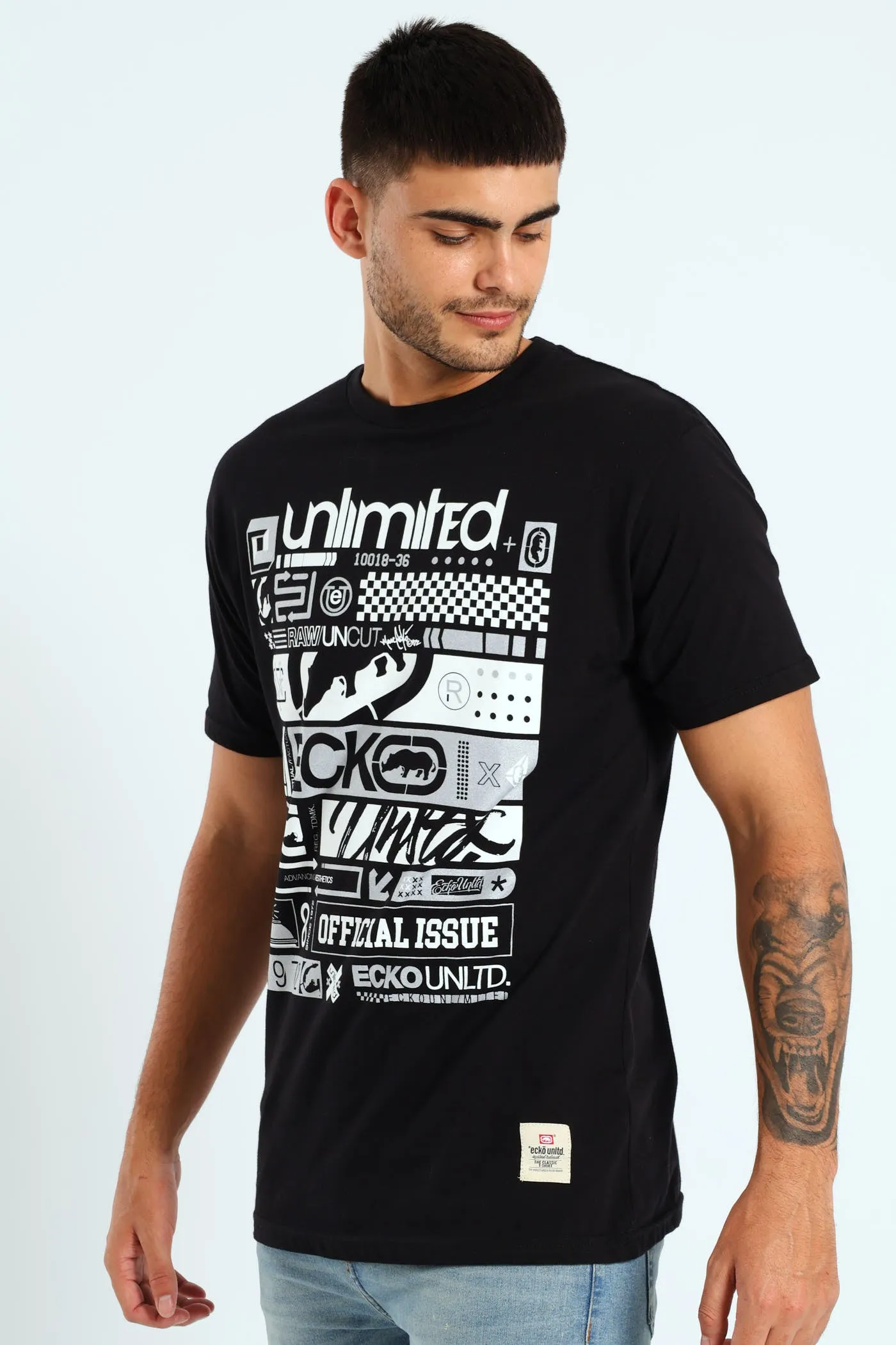 Unlimited Stacked Tee - Black sold by Edgars product image thumbnail 2