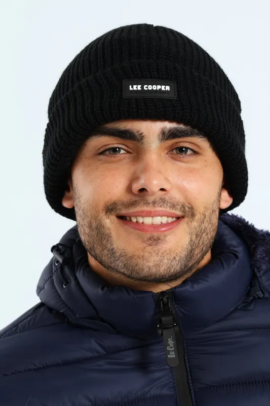 Iago Ribbed Beanie - Black sold by Edgars 