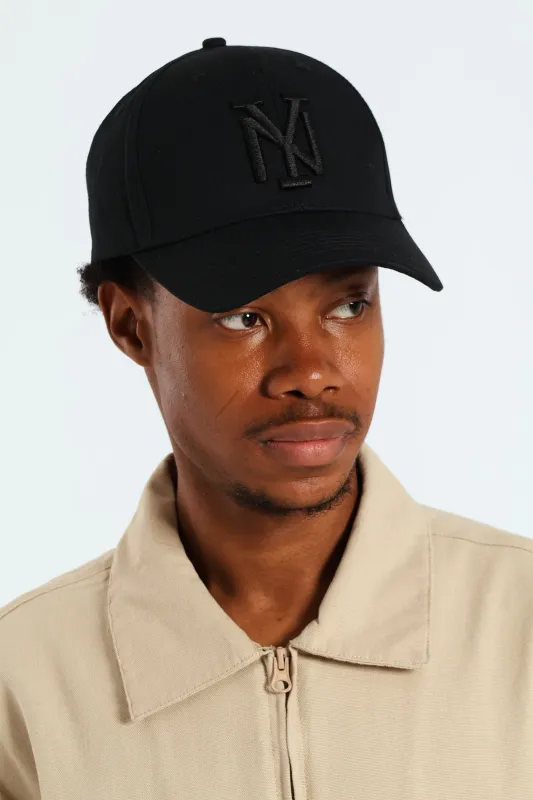 NY Tonal Embroidery Cap - Black sold by Edgars