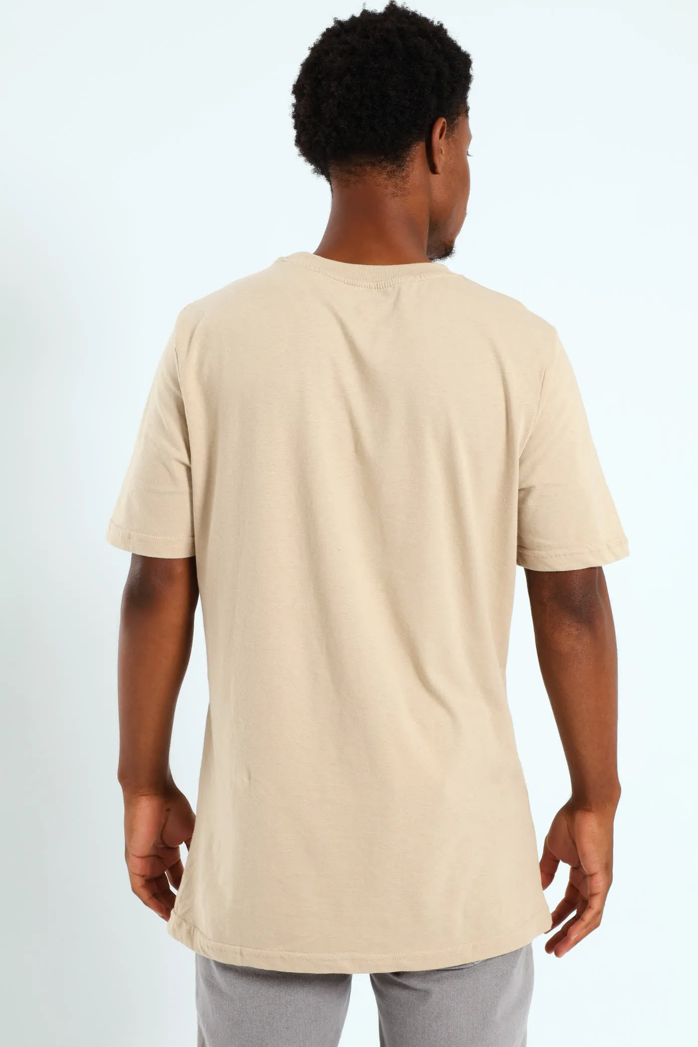 Two Colour Front Print T-Shirt - Stone sold by Edgars product image thumbnail 3