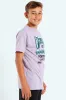 Boys Gamer Gel Print Tee - Lilac sold by Edgars