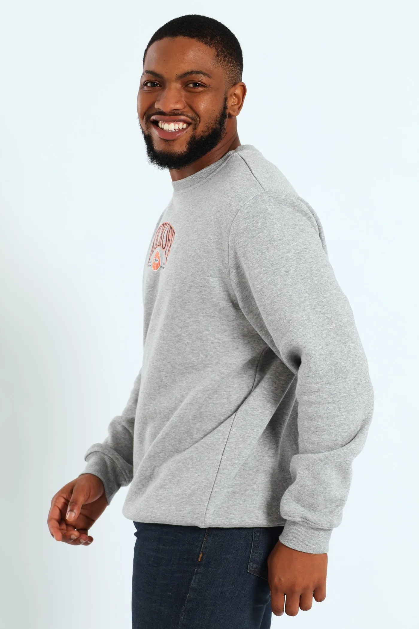 Kick Off Crew Sweater - Grey Melange sold by Edgars product image thumbnail 4