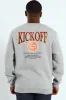 Kick Off Crew Sweater - Grey Melange sold by Edgars
