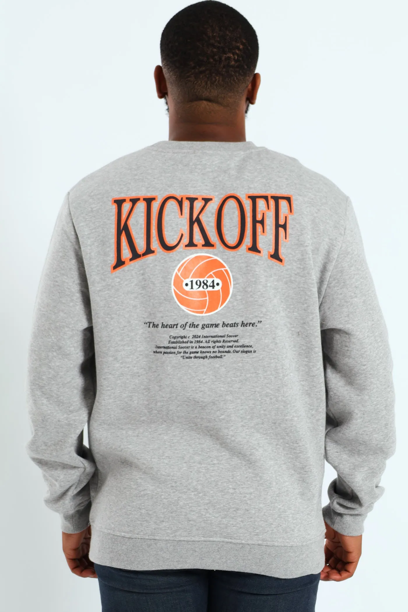 Kick Off Crew Sweater - Grey Melange sold by Edgars product image thumbnail 2